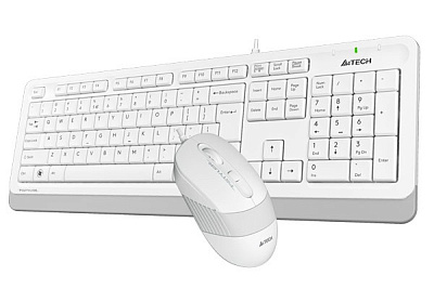 Клавиатура+мышь A4tech F1010-WHITE Fstyler USB (F1010-WHITE Fstyler)