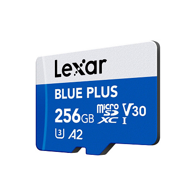 Карта памяти Lexar Blue plus LMSBLPL256G-BNANG 256GB + адаптер (LMSBLPL256G-BNANG)