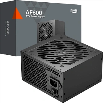 Блок питания ATX 600W PCCooler AF600, 80 Plus (P1-AF600-N1HWBK1-EU)