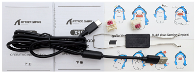 Клавиатура Attack Shark X98, Linear Strawberry switch, star black (X98-BK)