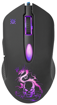 Игровая мышь проводная игровая оптическая Defender Sky Dragon GM-090L (черный),USB (52090)