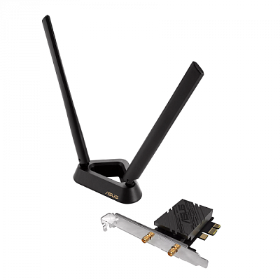 Беспроводной адаптер ASUS PCE-BE92BT,BE9400,WiFi7 PCI-E,Bluetooth 5.4 (90IG08U0-MO0B00)