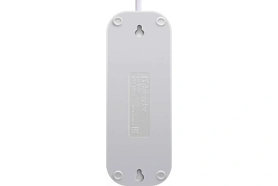 Удлинитель с заземлением Defender L330 16 А, 5 м, 3 розетки, выключ, белый (99360)