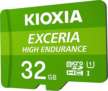 Карта памяти Kioxia Exceria High Endurance microSDHC 32 GB Class 10 UHS-I (LMHE1G032GG2)