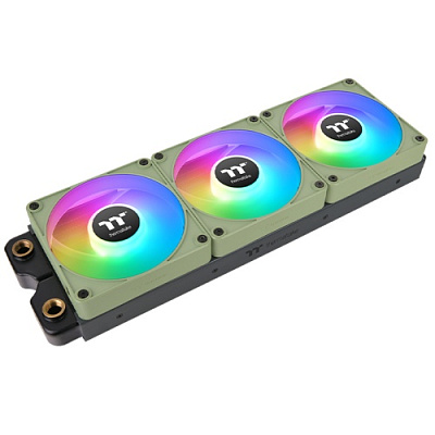 Кулер для компьютерного корпуса Thermaltake CT120 ARGB Sync PC Cooling Fan Matcha Green 3 pack (CL-F198-PL12MG-A)