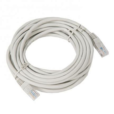 Патч-корд UTP Cablexpert PP12-5M кат.5e, 5м, литой, многожильный (серый) (PP12-5M)
