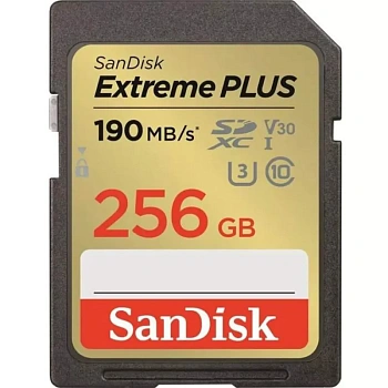 Карта памяти Sandisk Extreme PLUS 256GB SDXC (SDSDXWV-256G-GNCIN)