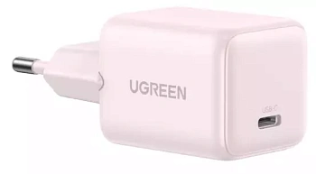 Зарядное устройство на 1xUSB C, 20W, QC4.0/PD3.0, Gan X, розовый, X512 (55556)