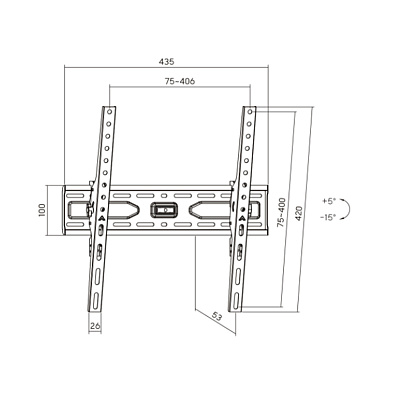 Кронштейн XG WA-3275T для ТВ и мониторов, 32"-75" (WA-3275T)