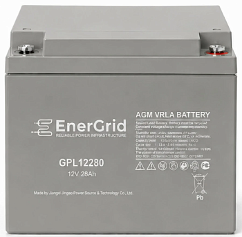 Аккумулятор EnerGrid GPL12280, 12В 28Ач (EnerGrid GPL12280)