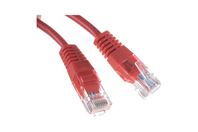 Патч-корд UTP, Кат.5е, 5м, NETLAN, 4 пары, красный, упак. 10шт (EC-PC4UD55B-BC-PVC-050-RD)