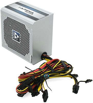 Блок питания 700W Chieftec iArena ATX, 20+4pin, 4+4pin, (GPC-700S)