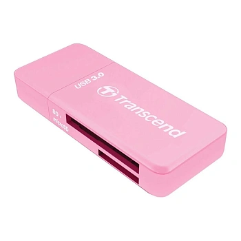 КартридерTranscend TS-RDF5R, USB3.0 SD/microSD розовый (TS-RDF5R)