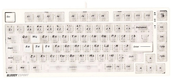 Клавиатура A4Tech Bloody MS76,MS Magnetic Switch - Crystal White (MS76 CRYSTAL WHITE)