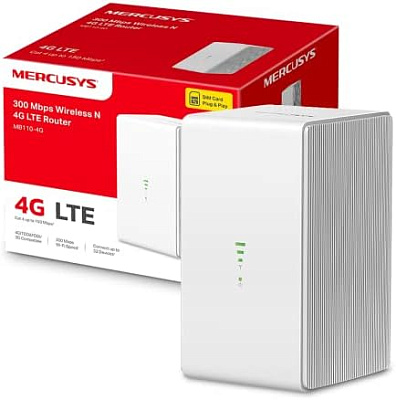 Маршрутизатор 4G LTE Cat4 беспроводной Mercusys TP-Link MB110-4G  (MB110-4G(EU))