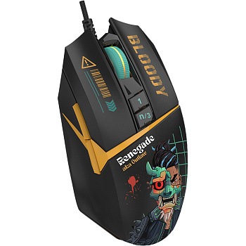 Мышь A4Tech Bloody W63 Max Renegade Black Midnight USB (W63 MAX/ RENEGADE MIDNIGHT ACTIVATED)