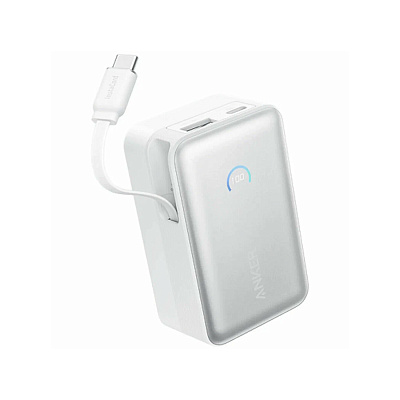 Портативный внешний аккумулятор Anker Nano 10000mAh 45W Белый (A1638H21) 