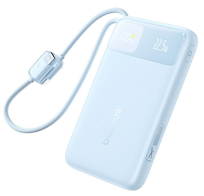Портативный внешний аккумулятор Baseus EnerFill FC11, 10000mAh 22.5W - Blue (E0027R06)