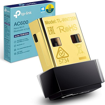Сетевой адаптер беспроводной USB AC 600 Tp-Link Archer T2UB Nano  (Archer T2UB Nano(EU))