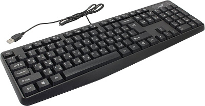 Клавиатура Genius KB-117, 104 кнопки, USB KZ Black (31310016410)