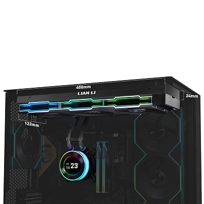 Водяное охлаждение для CPU Lian Li Hydroshift lI LCD-C 360TL Black (G89.GHS2LCD36TB.00)