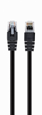 Патч-корд UTP Cablexpert, кат. 5e, 0.25м, черный (PP10-0.25M/BK)