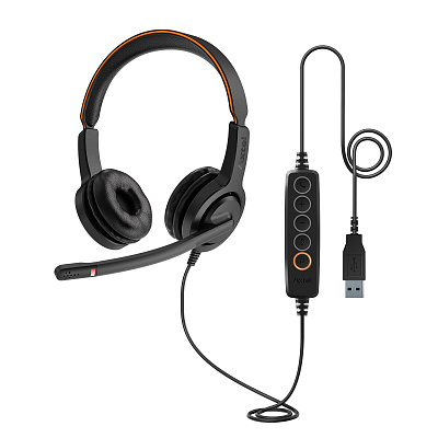 Гарнитура AXTEL Voice UC40 Duo NC USB (AXH-V40UCD)