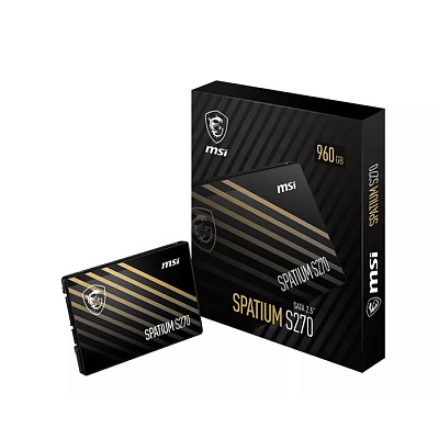  Твердотельный накопитель 960Gb SSD MSI SPATIUM S270 SATA III 2.5" (S78-440P130-P83)