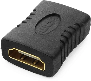 Переходник HDMI - HDMI Cablexpert A-HDMI-FF, 19F/19F, черный, пакет (A-HDMI-FF)
