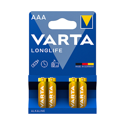 Батарейка VARTA Longlife Micro 1.5V - LR03/ AAA (4 шт) (LR03 Longlife Micro)