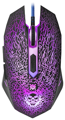 Игровая мышь проводная игровая оптическая Defender Shock GM-110L (черный),USB (52110)