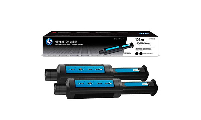 Двойной заправочный комплект тонера HP Neverstop Laser 103AD (2 x 2500 стр.) (W1103AD)