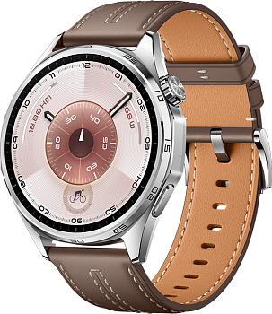 Смарт часы Huawei Watch GT 6 ATM-B19 46mm, Grey Composite Leather Strap (55020FWE)