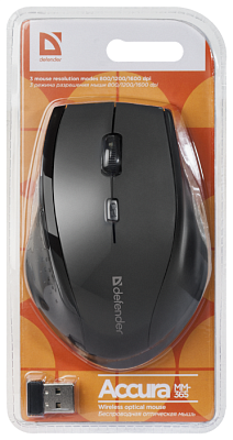 Компьютерная мышь   беспроводная Defender Accura MM-365 черный (52365)