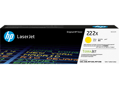 Оригинальный тонер-картридж LaserJet,желтый (W2222X)