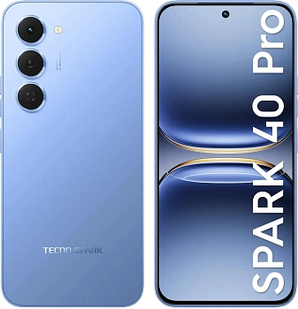 Смартфон Tecno Spark 40 Pro, 8/256GB, LAKE BLUE (KM6/LAKE BLUE 8/256)