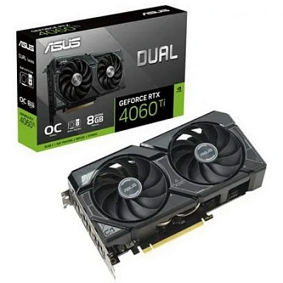 Видеокарта ASUS Dual GeForce RTX 4060 Ti SSD OC Edition 8GB GDDR6 (DUAL-RTX4060TI-O8G-SSD)