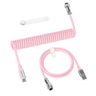 Кабель для клавиатуры Attack Shark C01Pro Pink USB A to Type C (C01Pro Pink)