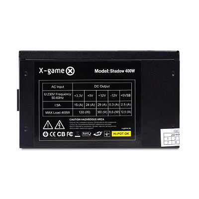 Блок питания X-Game Shadow 400W (Shadow 400W)