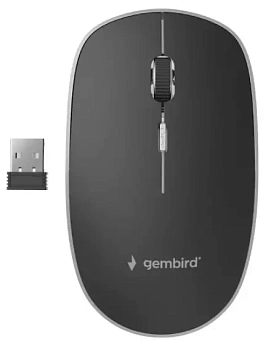 Мышка беспроводная Gembird MUSW-4BS-01, black (MUSW-4BS-01)