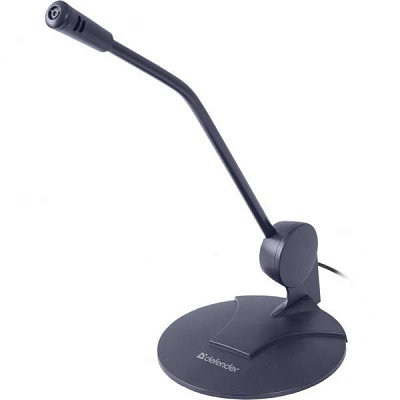 Микрофон компьютерный Defender MIC-117 черный, кабель 1,8 м (64117)