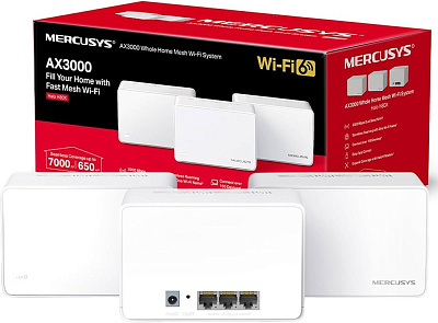Домашняя Mesh Wi-Fi система GbE AX3000 Mercusys Halo (Halo H80X(3-pack)(EU))
