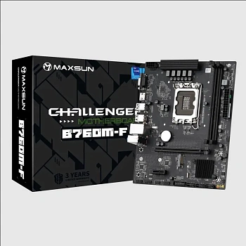 Материнская плата MaxSun Challenger B760M-F, LGA1700 B760 mATX (MS-Challenger B760M-F) Материнская плата MaxSun Challenger B760M-F, LGA1700 B760 mATX (MS-Challenger B760M-F)