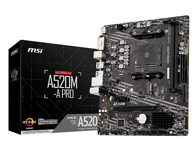 Материнская плата MSI A520M-A PRO AM4 A520 mATX (A520M-A PRO)