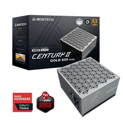 Блок питания Montech  850W, CENTURY II 850W, Серебро (CENTURY II 850W)
