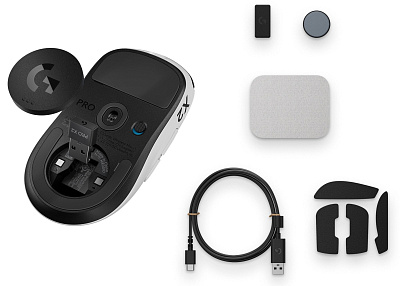 Мышь Logitech PRO X2 Superstrike - Lunar Eclipse (910-007776)