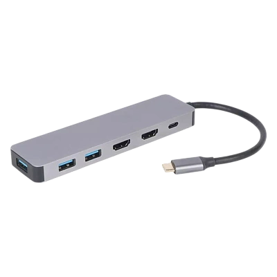 Конвертер Cablexpert USB Type-C 3-in-1 multi-port adapter (Hub   HDMI   PD) (A-CM-COMBO3-03)