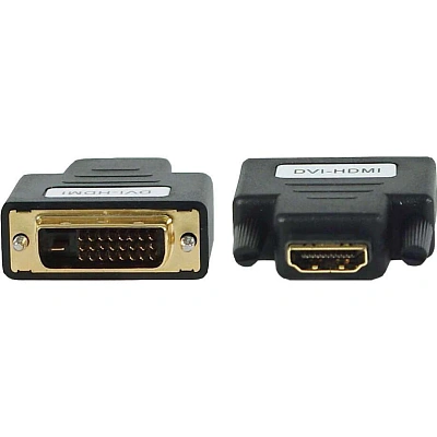Переходник HDMI - DVI-D Cablexpert A-HDMI-DVI-2, 19F/19M, черный (A-HDMI-DVI-2)