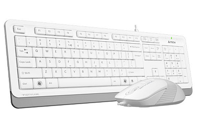 Клавиатура+мышь A4tech F1010-WHITE Fstyler USB (F1010-WHITE Fstyler)