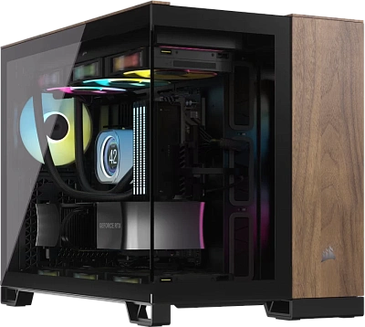 Корпус Corsair 2500X, Black - Walnut Wood (CC-9011286-WW)